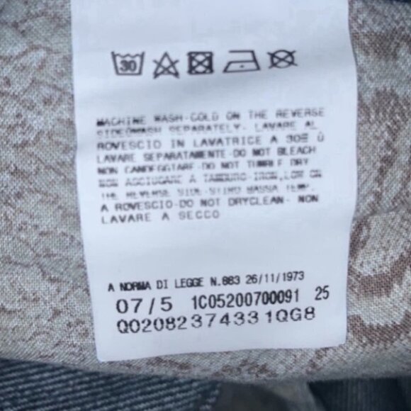 𝅺JUST Cavalli men dark blue straight leg distressed jeans size 33 47 - Picture 9 of 16